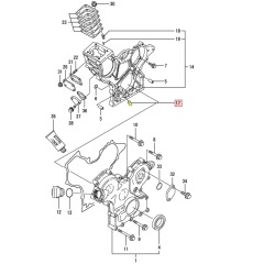 YANMAR Gear Housing Plug 2TNE 3TNE68 - Genuine - 119260-01510